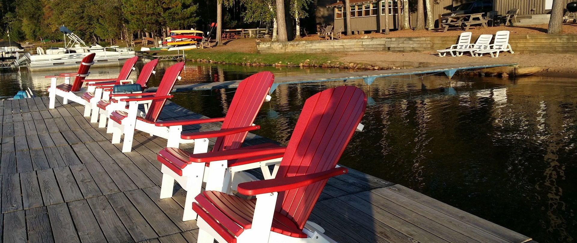          Big Dock! Comfy Chairs! 