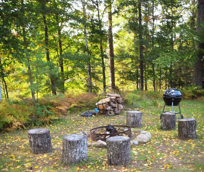 Forested views, Natural seating.